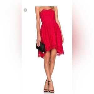 NBD red lace dress